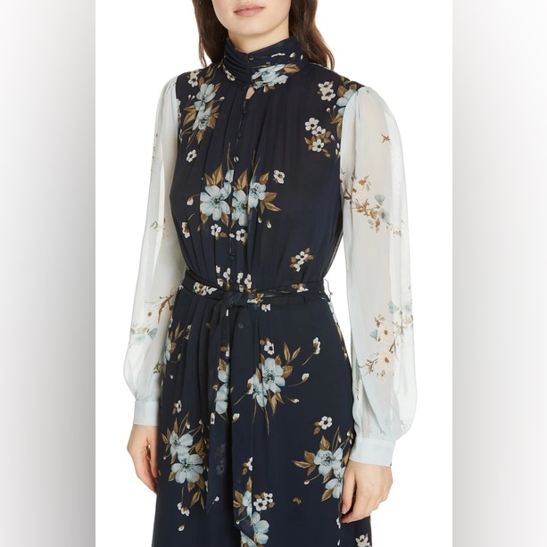 Joie Abbryana Silk Chiffon Dress